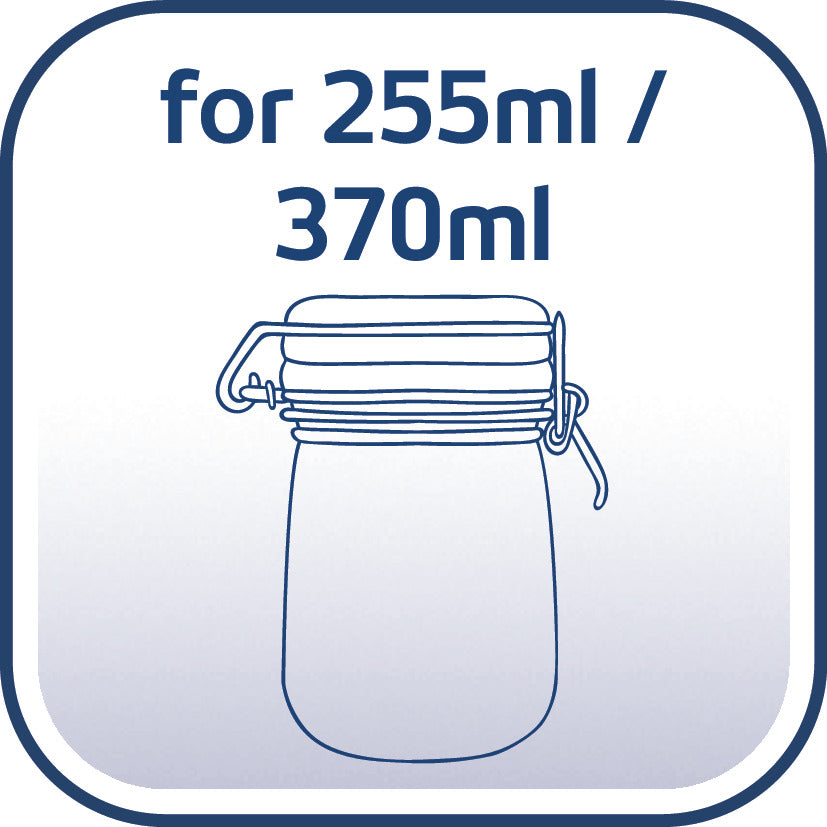 Set med 6 Reservgummiringar för Clip-Top Burkar 52 x 80 mm