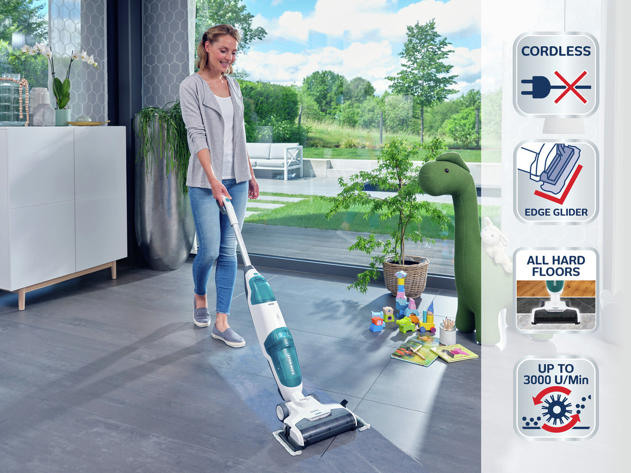 Handdammsugare - Sladdlös Dammsugare med Moppfunktion Regulus AquaPowerVac PRO
