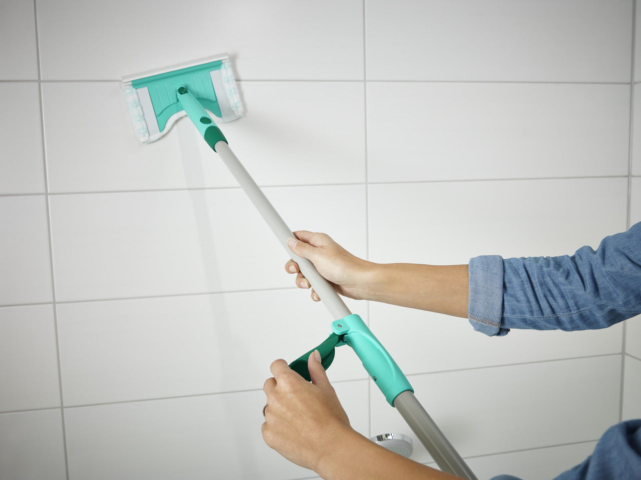 Kakeltvätt Flexi Pad med Skrapa och Teleskopskaft 150cm