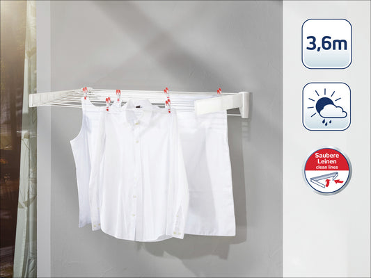 Telegant 36 Protect Plus - Väggmonterad Torkställning - Leifheit - bild 2