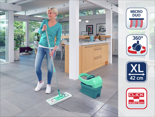 Set Press Profi XL med Hjul - Golvmopp med Hink - Leifheit - bild 2