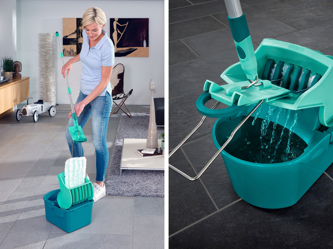 Set Press Profi Compact Set - Golvmopp med Hink