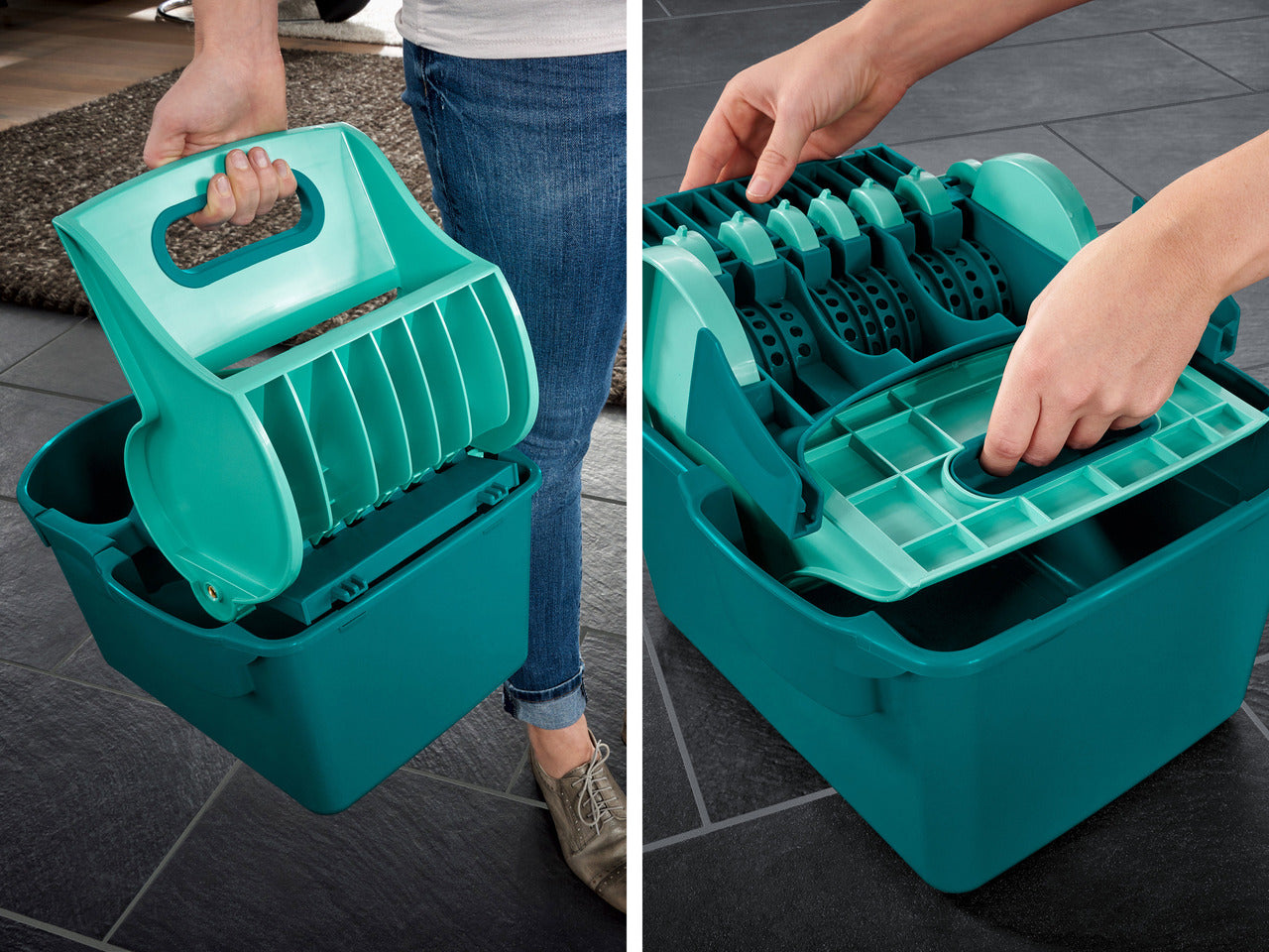 Set Press Profi Compact Set - Golvmopp med Hink