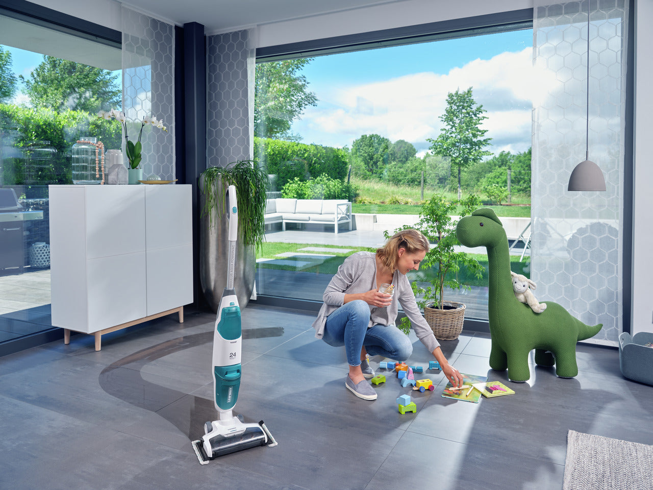 Handdammsugare - Sladdlös Dammsugare med Moppfunktion Regulus AquaPowerVac PRO