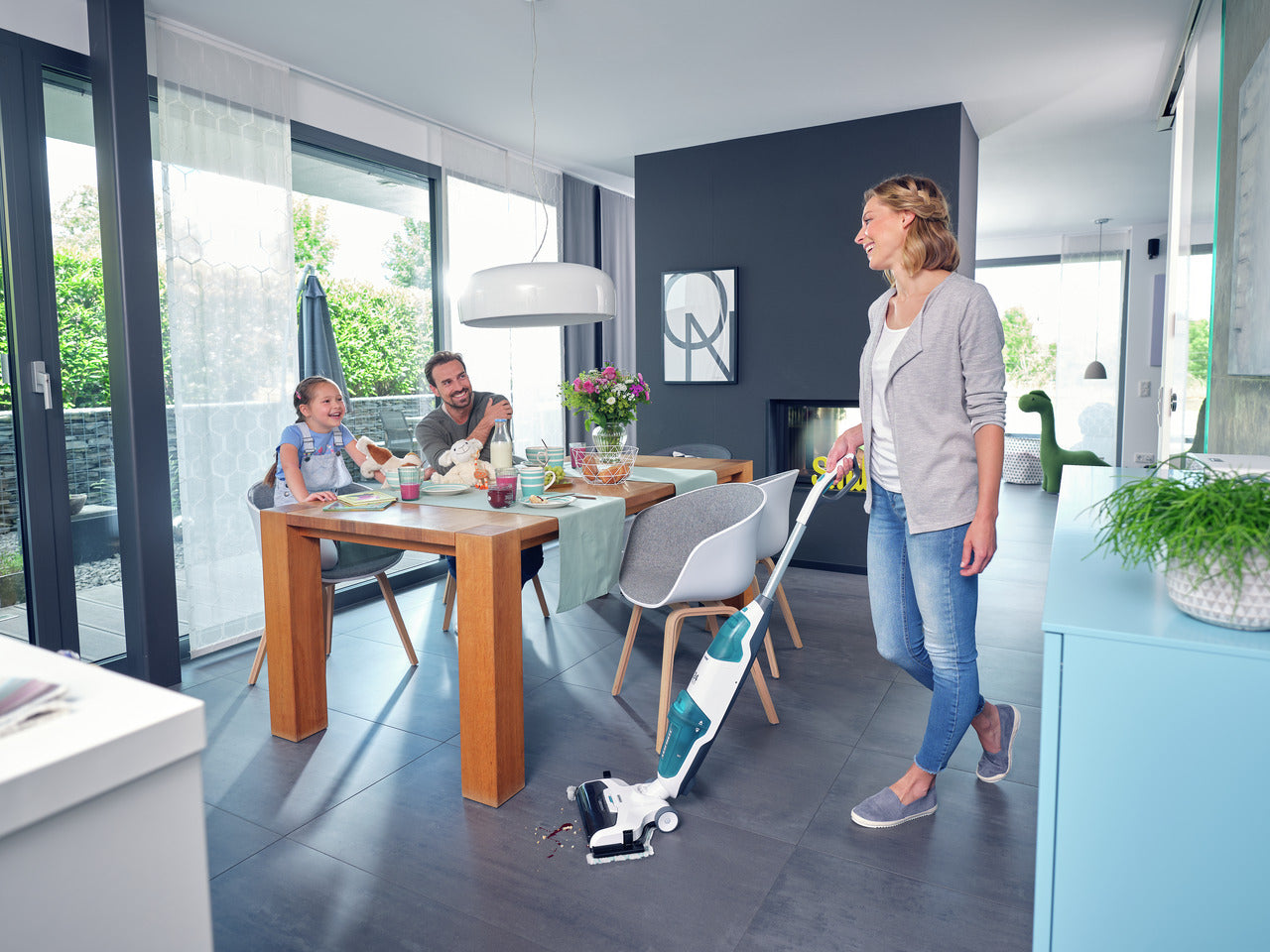 Handdammsugare - Sladdlös Dammsugare med Moppfunktion Regulus AquaPowerVac PRO