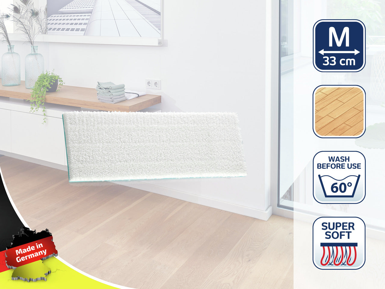 Moppdyna Super Soft för Golvmopp Picobello M