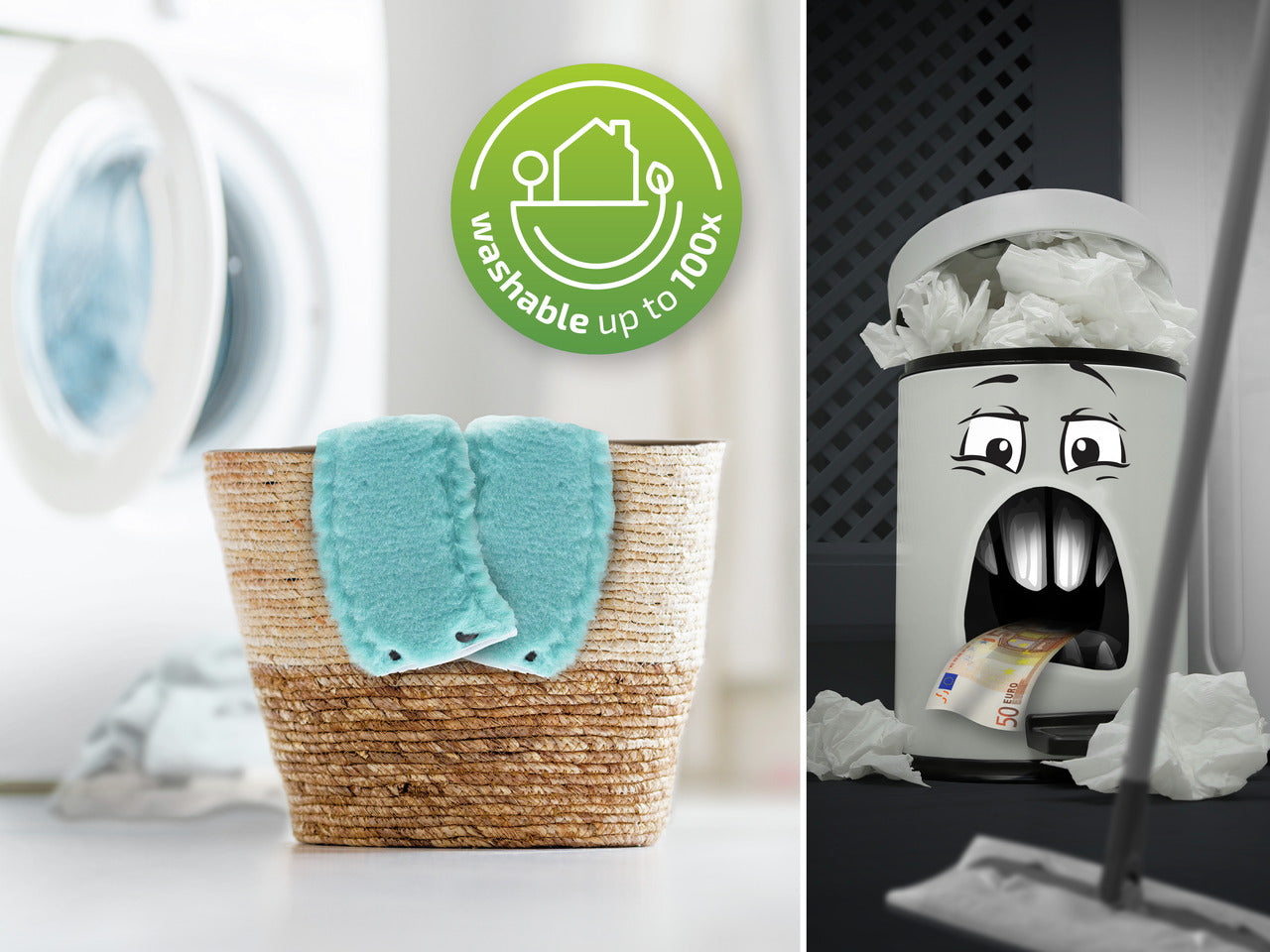 Moppöverdrag för Set Combi M Static Plus