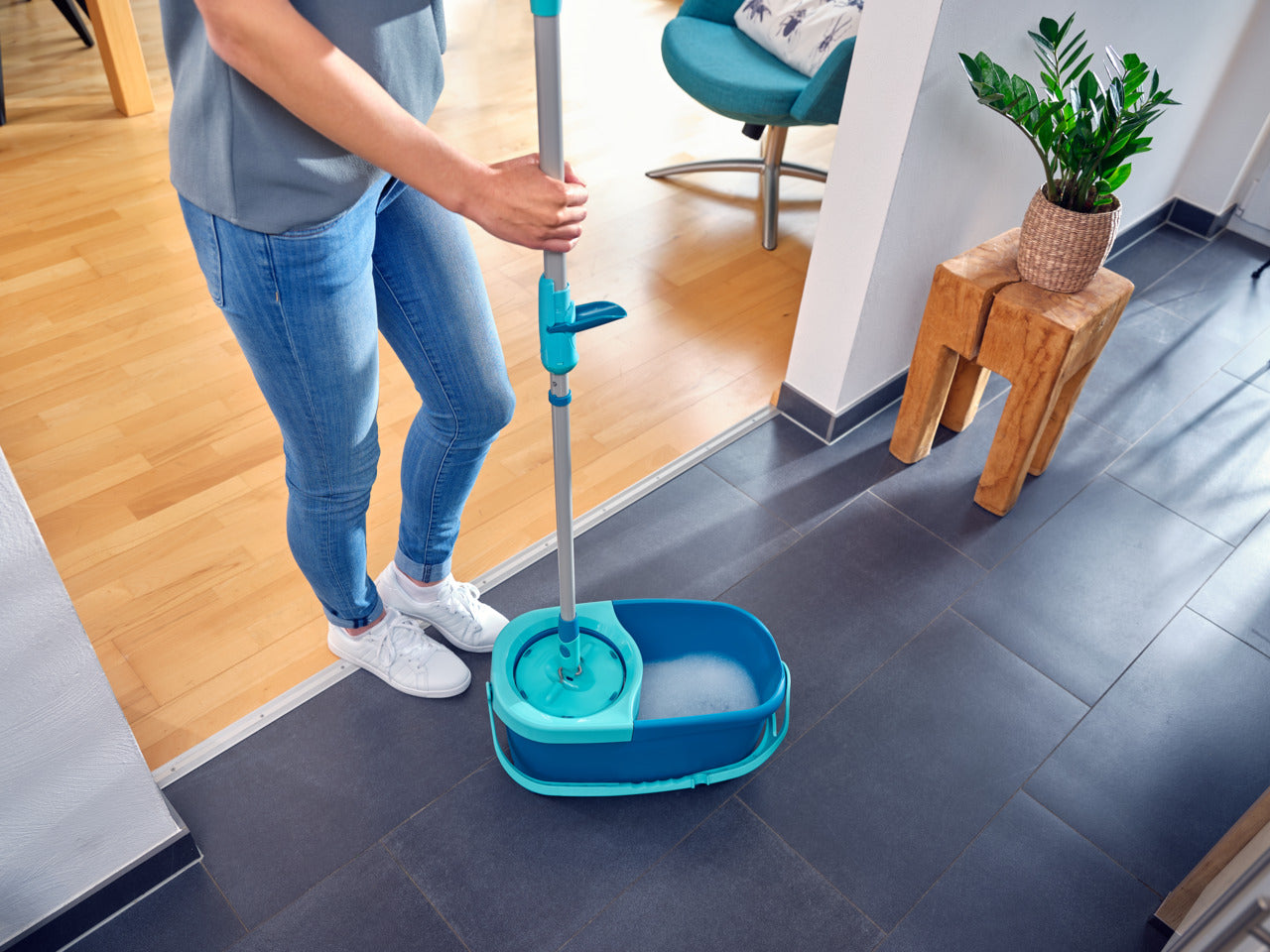 Mopphuvud CLEAN TWIST Disc Mop Micro Duo