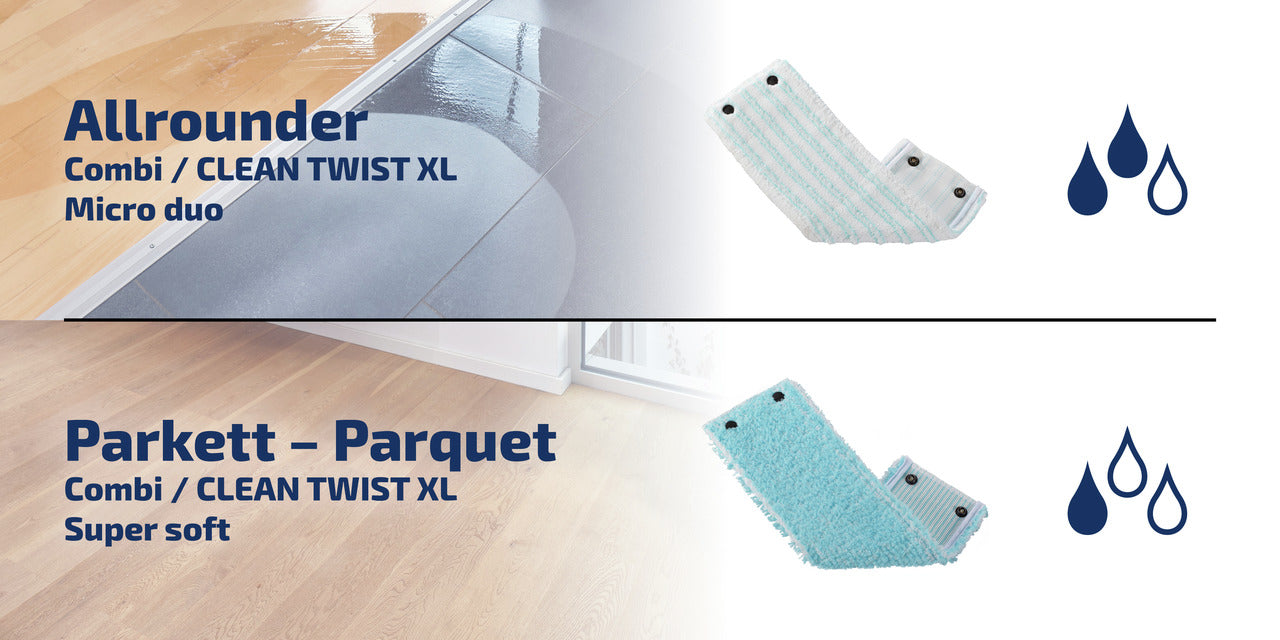 Moppöverdrag CLEAN TWIST XL / Combi XL Super Soft