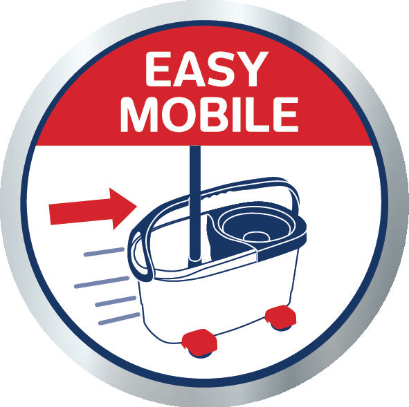 CLEAN TWIST Ergo Rolling Cart - Hjul för Smidig Rengöring
