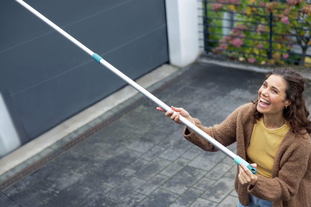 Fönsterskrapa XL med Teleskopskaft 415cm och Mikrofiberduk - Click System