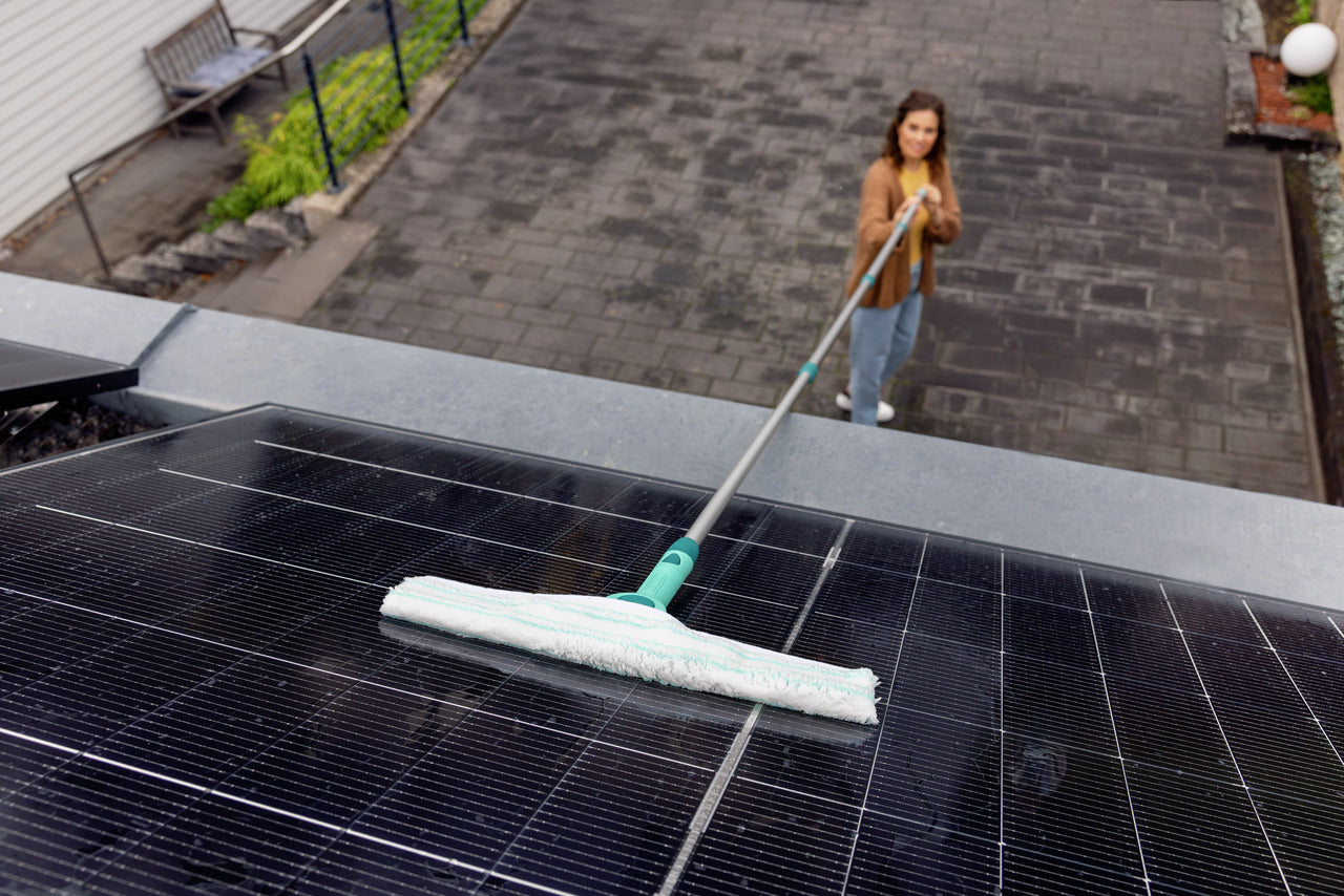 Fönsterskrapa XL med Teleskopskaft 415cm och Mikrofiberduk - Click System