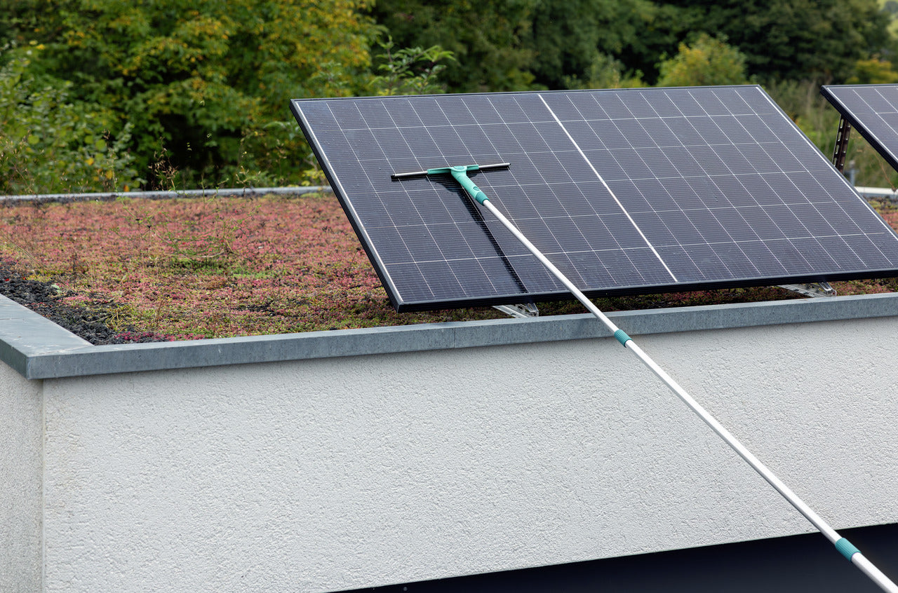 Fönsterskrapa XL med Teleskopskaft 415cm och Mikrofiberduk - Click System