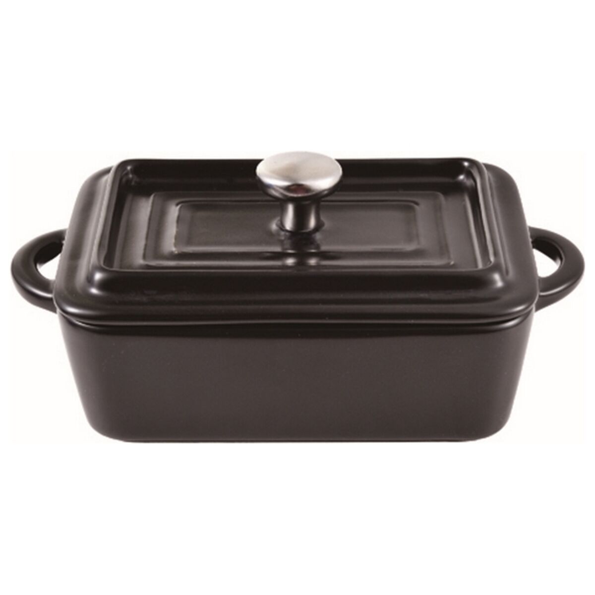 Masterpro Casserolle Svart 1,8 L Ugnssäker Stengods Kokkärl