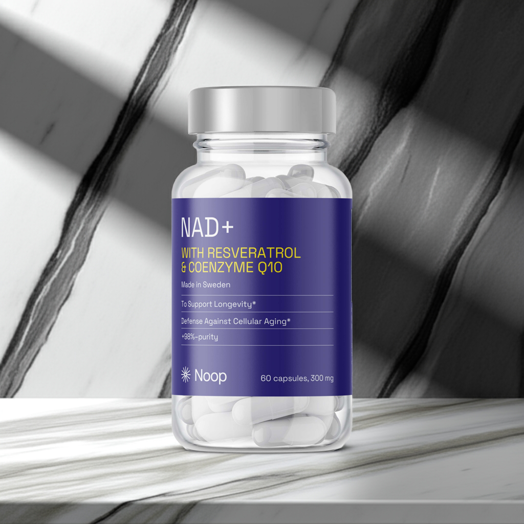 NAD+ Komplex med Resveratrol & CoQ10 – Energi & Cellhälsa