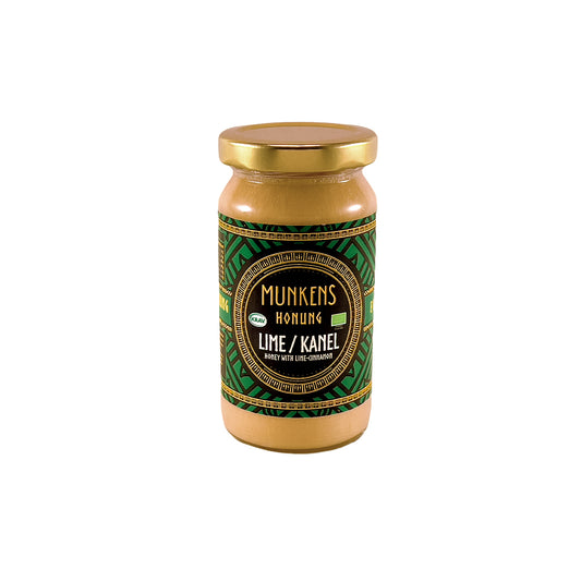 Munkens Honung Lime & Kanel – Svensk Kallrörd Rå Honung, 280g