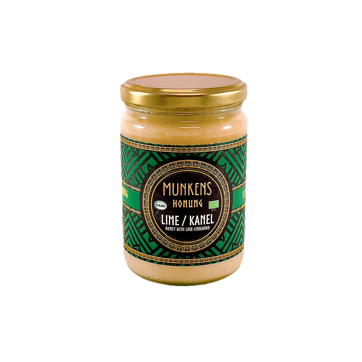 Munkens Honung Lime & Kanel – Svensk Kallrörd Rå Honung, 500g