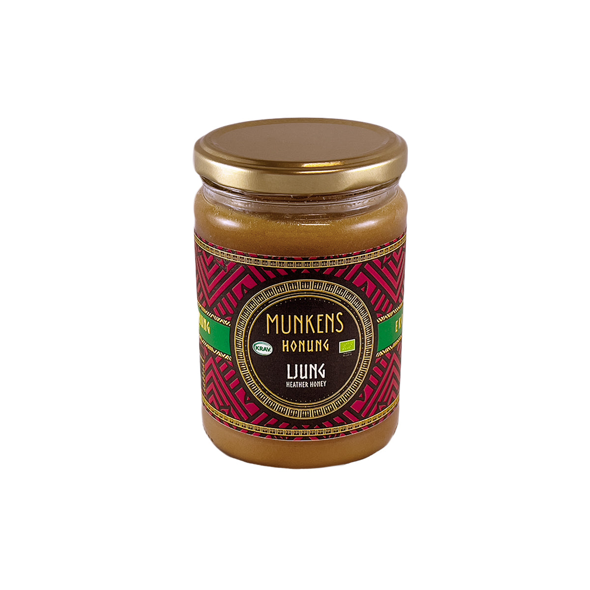 Munkens Honung Ljung – Svensk Kallrörd Rå Honung, 500g