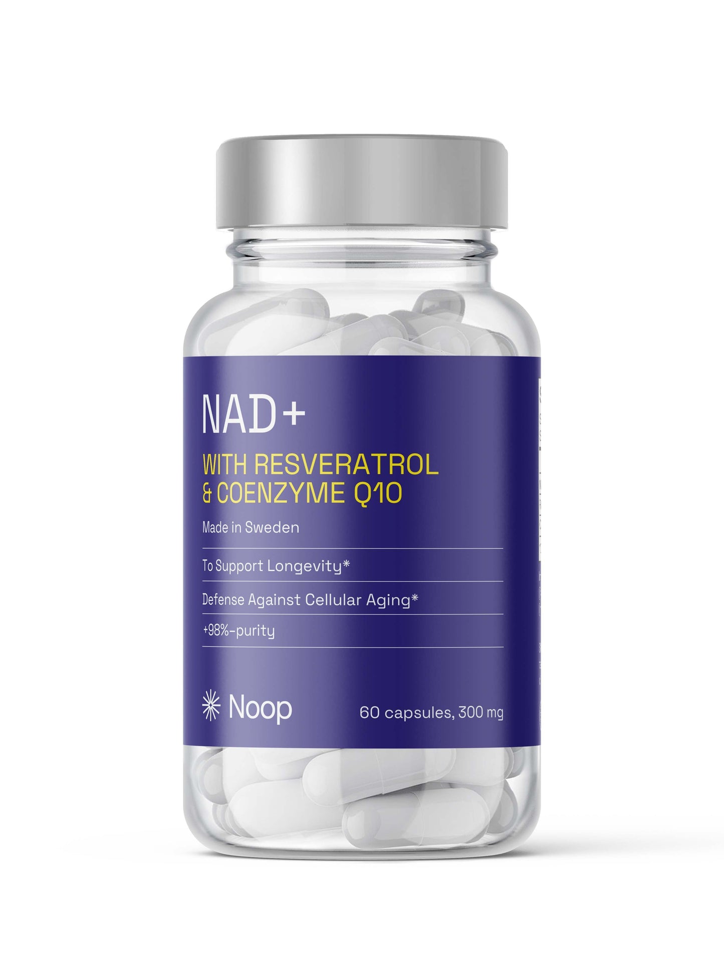 NAD+ Komplex med Resveratrol & CoQ10 – Energi & Cellhälsa