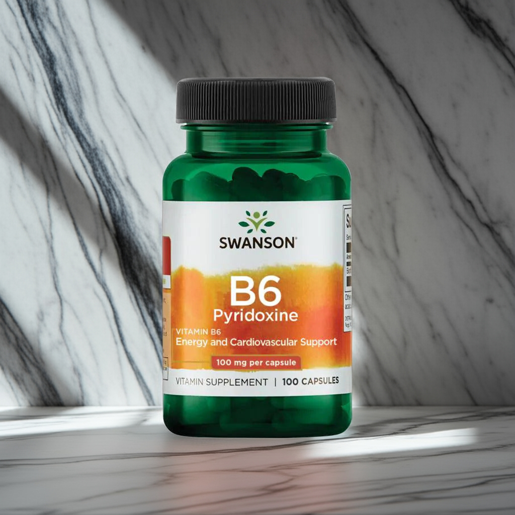 Vitamin B6 100 mg – Energi & Metabolism, 100 kapslar