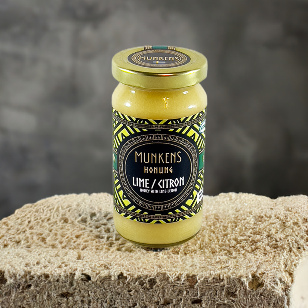 Munkens Honung Lime & Citron – Svensk Kallrörd Rå Honung, 280g