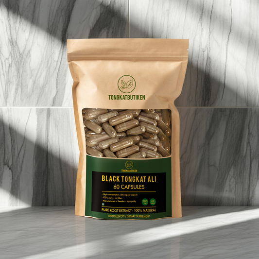 Svart Tongkat Ali 500 mg – Extra Stark, Polyalthia bullata, Svensktillverkad