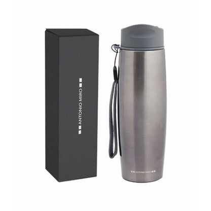 Thermos Antonio Miró Grå 500 ml Rostfritt Stål Behållare Vakuumisolering
