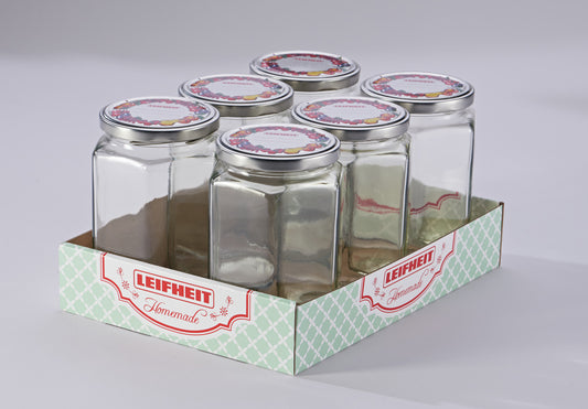 Hexagonal Glasburk 770 ml