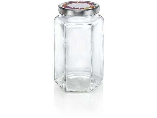 Hexagonal Glasburk 1700 ml