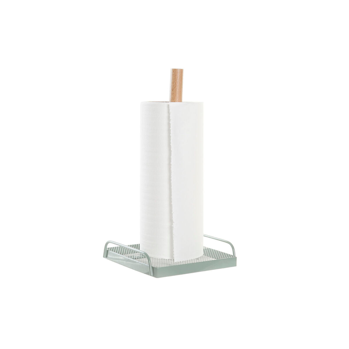 Köksrullehållare 2-pack Beige Mint Metall och Furu 16x15x29,5 cm