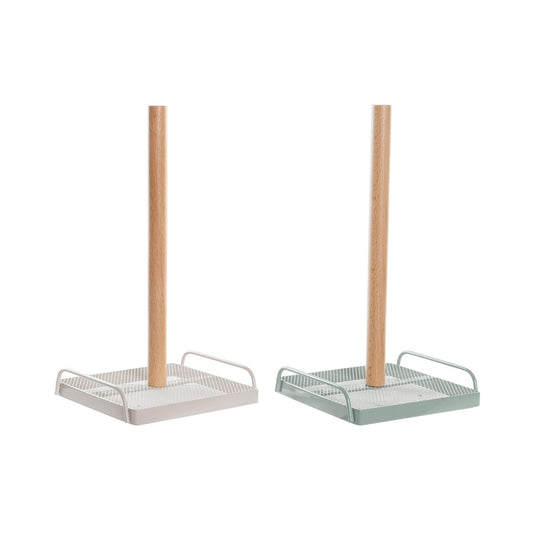 Köksrullehållare 2-pack Beige Mint Metall och Furu 16x15x29,5 cm