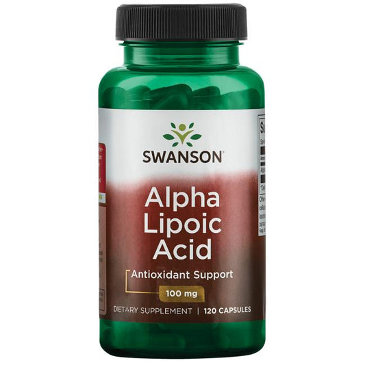 Alpha Lipoic Acid ALA 100 mg, 120 kapslar Swanson - Tongkatbutiken.se