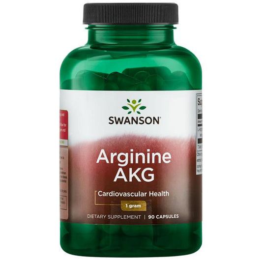 Arginine AKG 1,000 mg 90 Caps Swanson - Tongkatbutiken.se