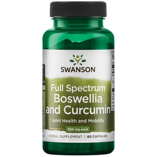 Full Spectrum Boswellia and Curcumin - 60 caps Swanson - Tongkatbutiken.se