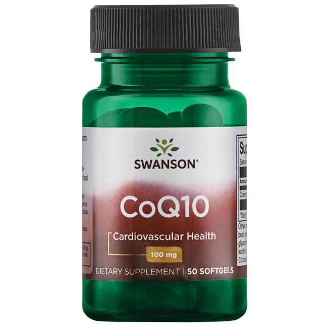 CoQ10 100 mg 50 Softgels Swanson - Tongkatbutiken.se