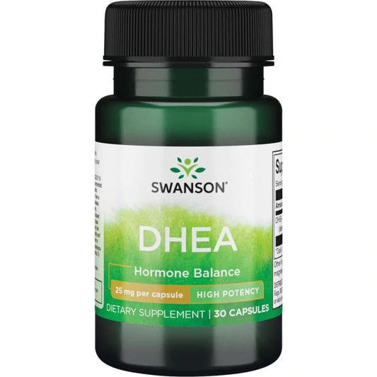DHEA 25 mg, 30 kapslar Swanson - Tongkatbutiken.se
