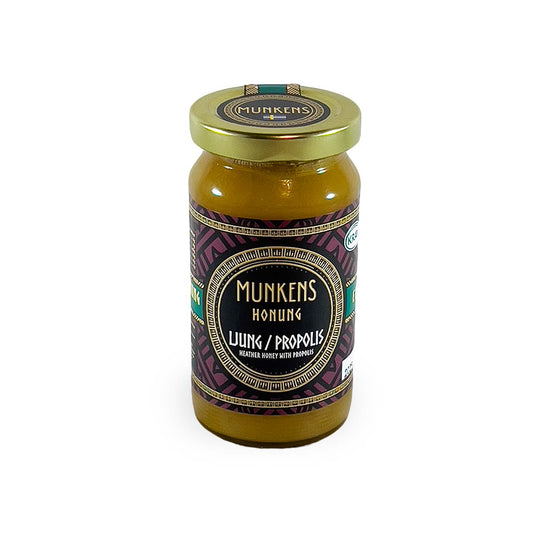 Munkens Honung Ljung & Propolis – Svensk Kallrörd Rå Honung, 280g