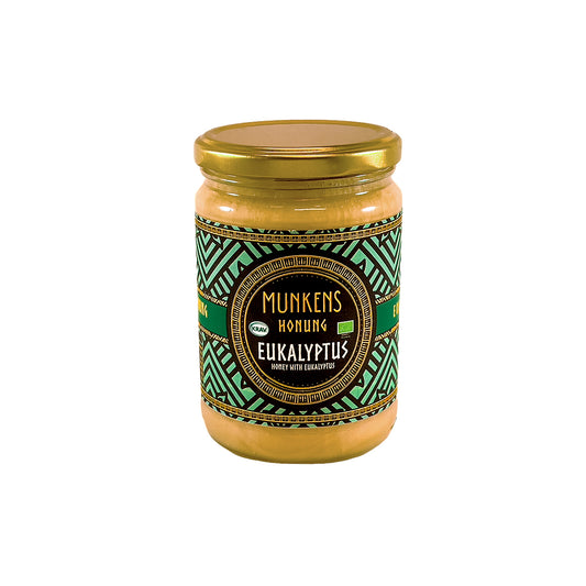 Munkens Honung Eukalyptus – Svensk Kallrörd Rå Honung, 500g