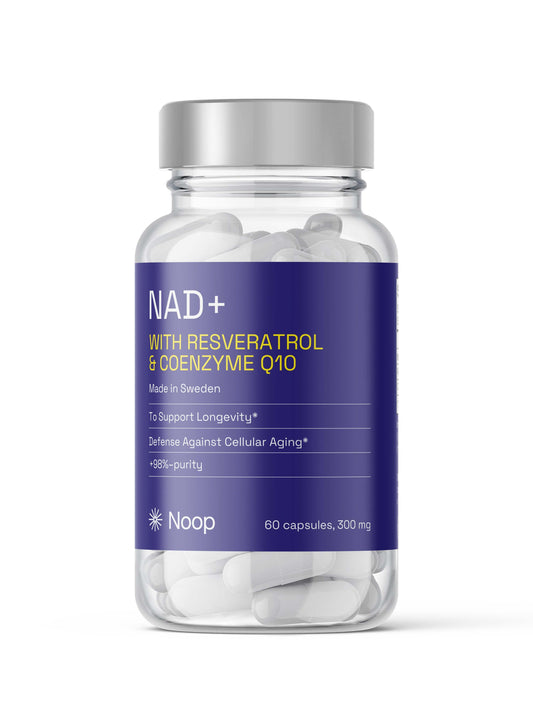 NAD+ Komplex med Resveratrol & CoQ10 – Energi & Cellhälsa