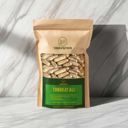 Tongkat Ali 4% Eurycomanone – Extra Stark, 500 mg, Svensktillverkad