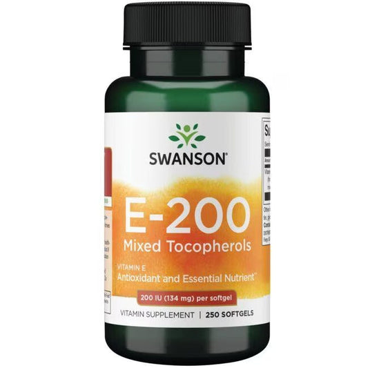 Vitamin E Mixed Tocopherols, 400 IU - 100 softgels Swanson - Tongkatbutiken.se