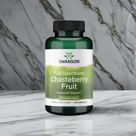 Kyskhetsört (Chasteberry) 400 mg – Hormonbalans & PMS, 120 kapslar