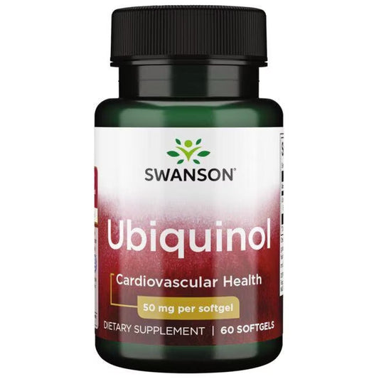 Ubiquinol 50 mg, 60 kapslar Swanson - Tongkatbutiken.se