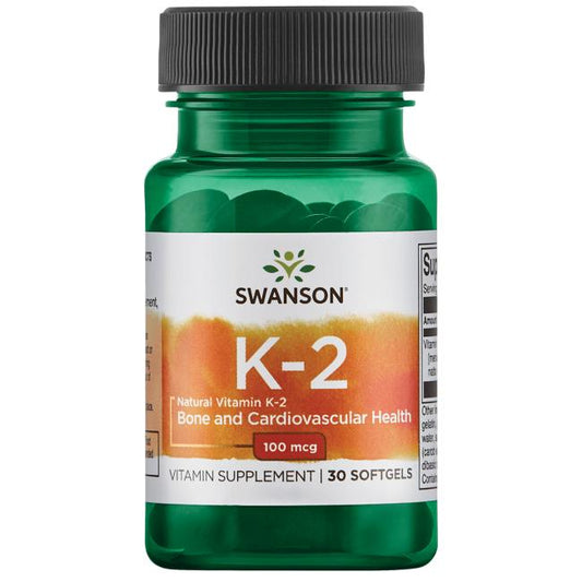 Vitamin K-2 100 mcg - Natural Swanson - Tongkatbutiken.se