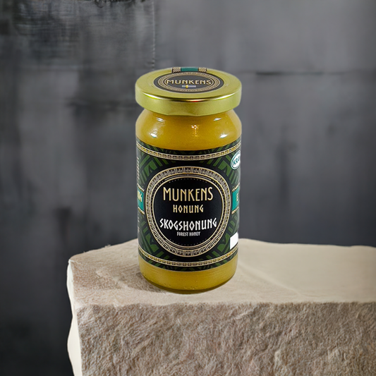 Munkens Honung Skogshonung – Svensk Kallrörd Rå Honung, 280g
