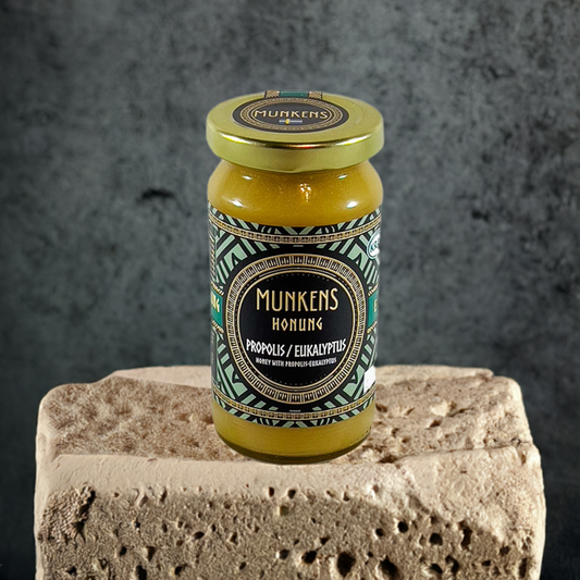 Munkens Honung Propolis & Eukalyptus – Svensk Kallrörd Rå Honung, 280g