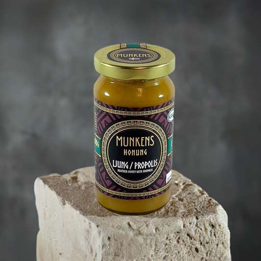 Munkens Honung Ljung & Propolis – Svensk Kallrörd Rå Honung, 280g